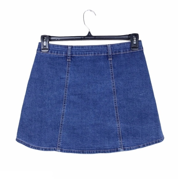 Altar'd State Snap Button Front Pockets Jean Skirt - Picture 3 of 9